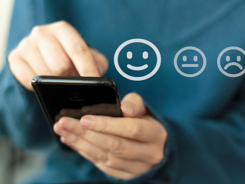 Umfrage am Handy