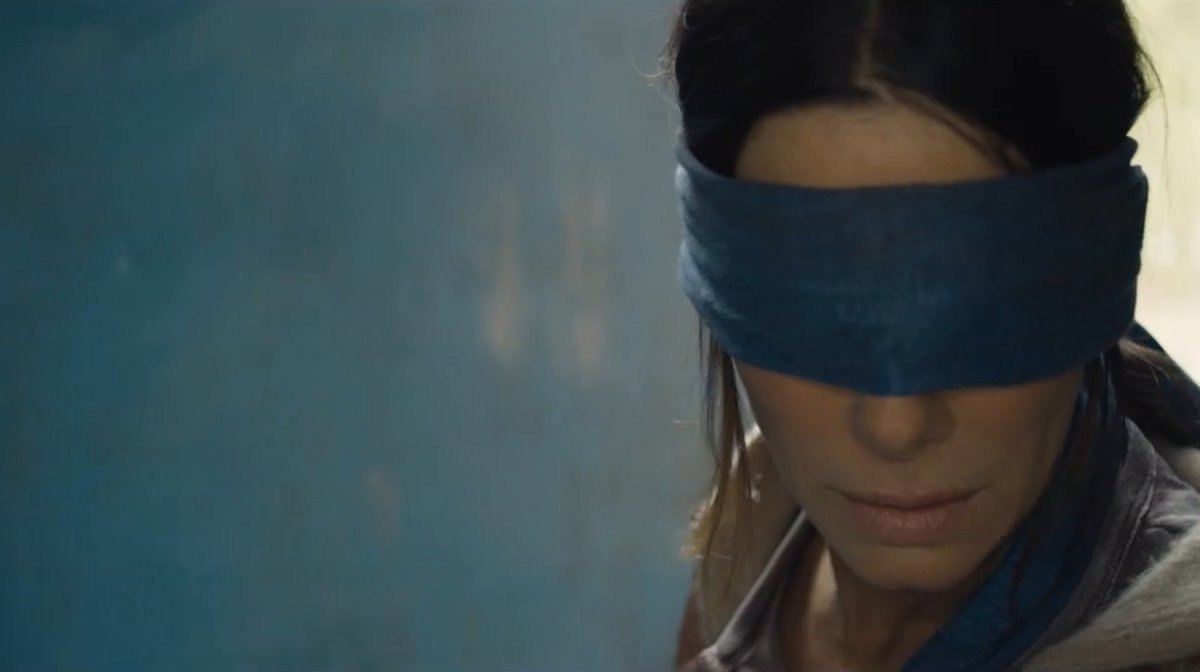 Sandra Bullock mit Augenbinde in "Bird Box"