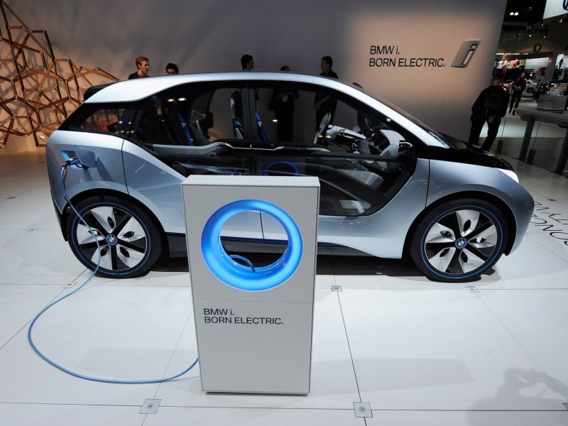 Der BMW i 3 auf einer Ausstellung