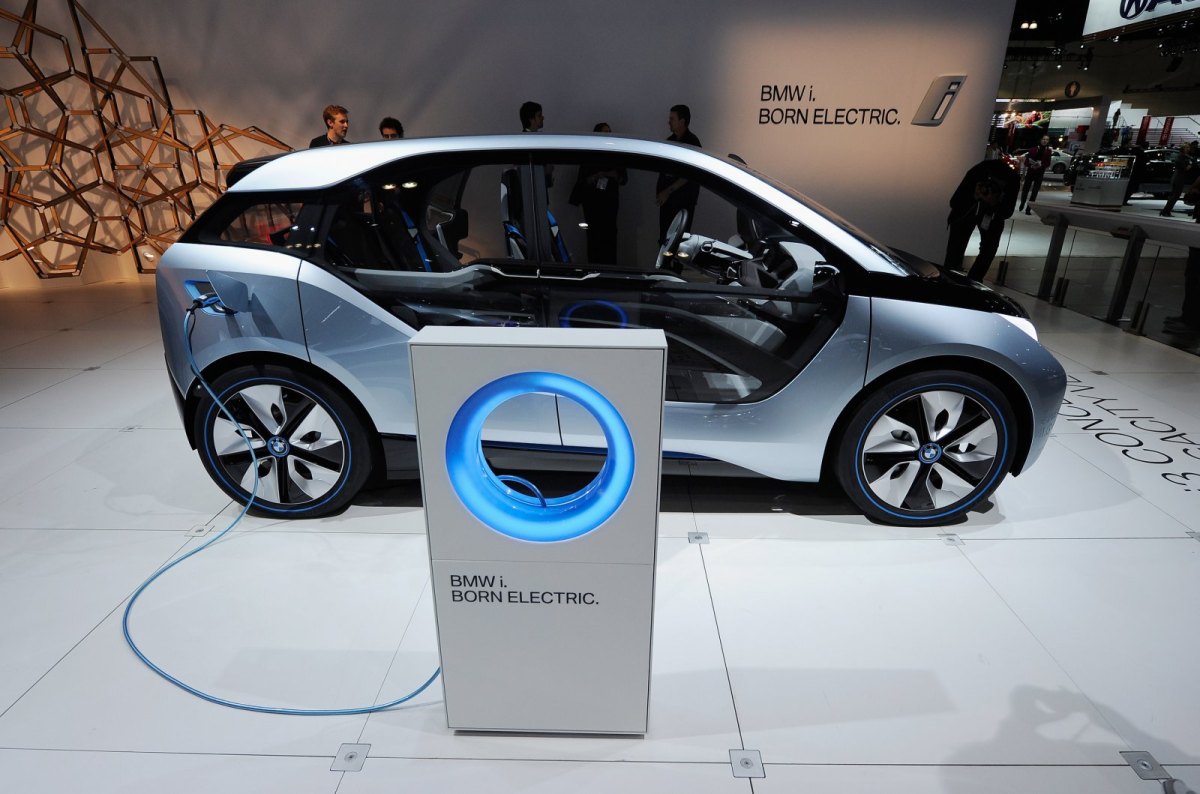 Der BMW i 3 auf einer Ausstellung