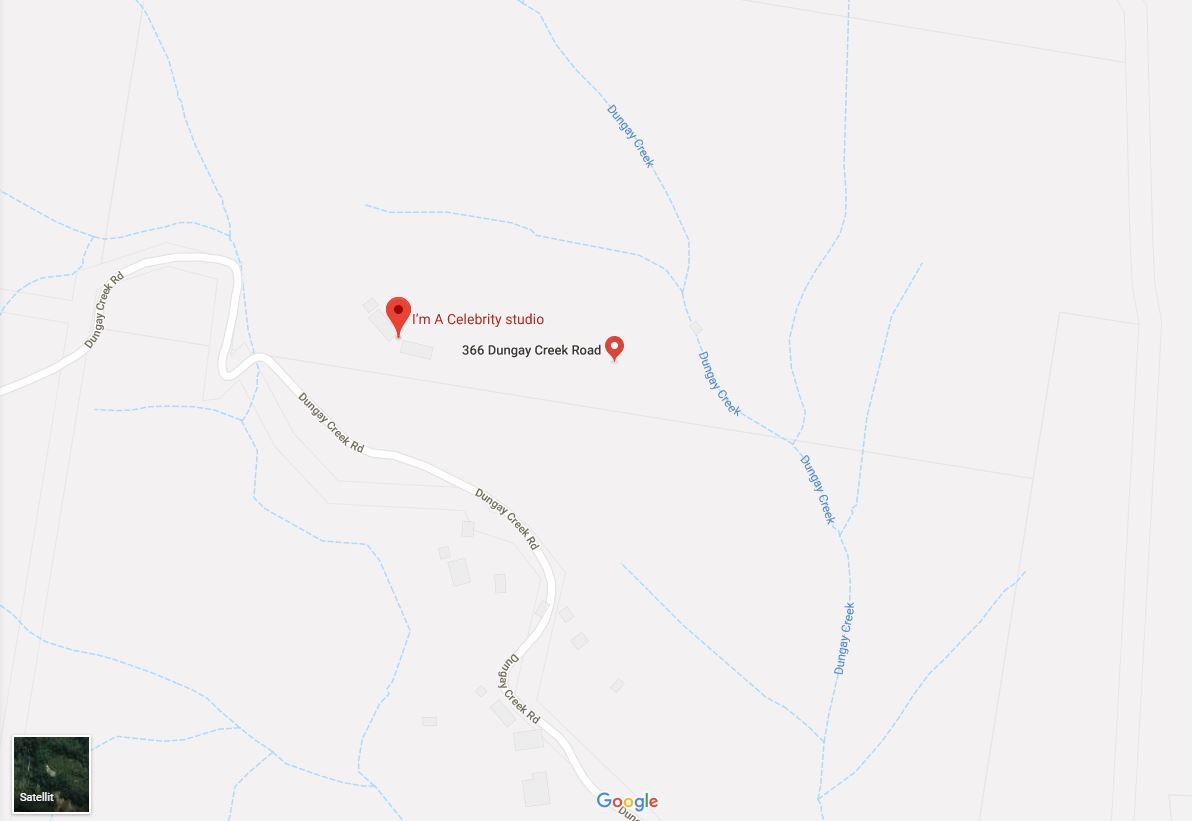 Der Standort des RTL-Dschungelcamps auf Google Maps