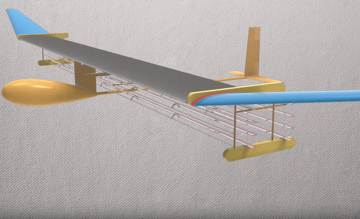 Ionengetriebenes Flugzeug