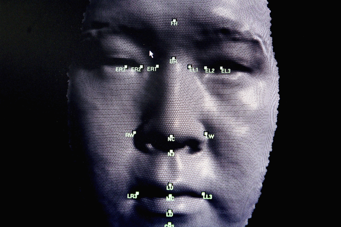 Gesicht wird in 3D modelliert