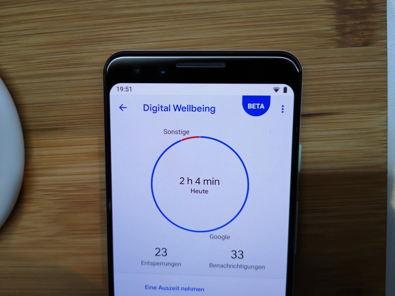 Die Wellbeing-Funktion des Pixel 3 sorgt für einen sanften digital Detox.