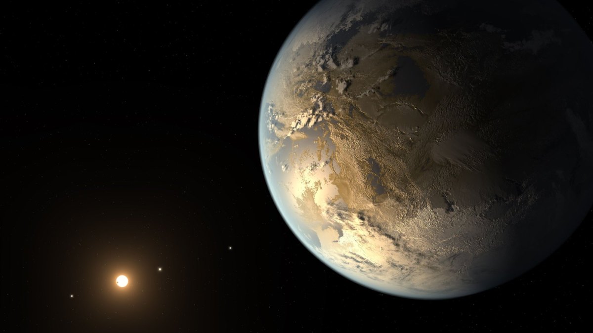 Eine Animation des Planeten Kepler-186f