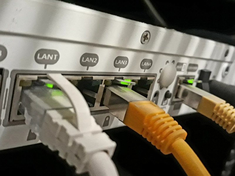 Lan-Kabel mit Router