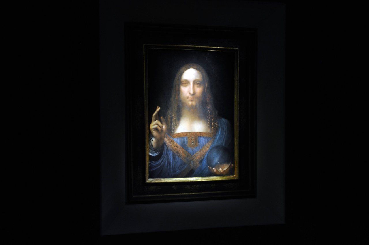 Das teuerste Gemälde der Welt: Leonardo da Vincis "Salvator Mundi".