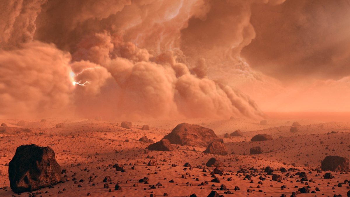 Illustration der Marsoberfläche