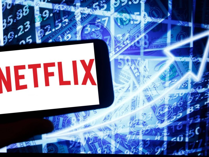 Netflix-Logo auf einem Smartphone