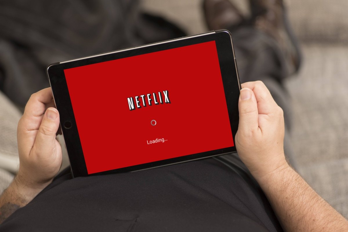 Netflix Startseite auf dem Tablet