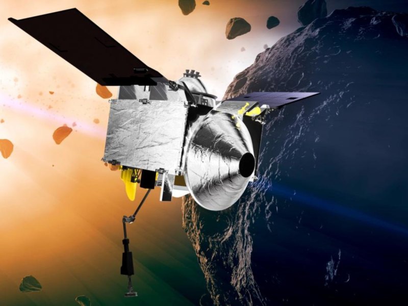 NASA-Sonde OSIRIS-REx (künstlerische Darstellung)