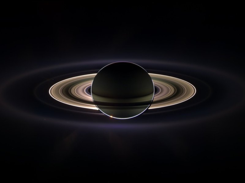 Saturn mit Ringen (Grafik)