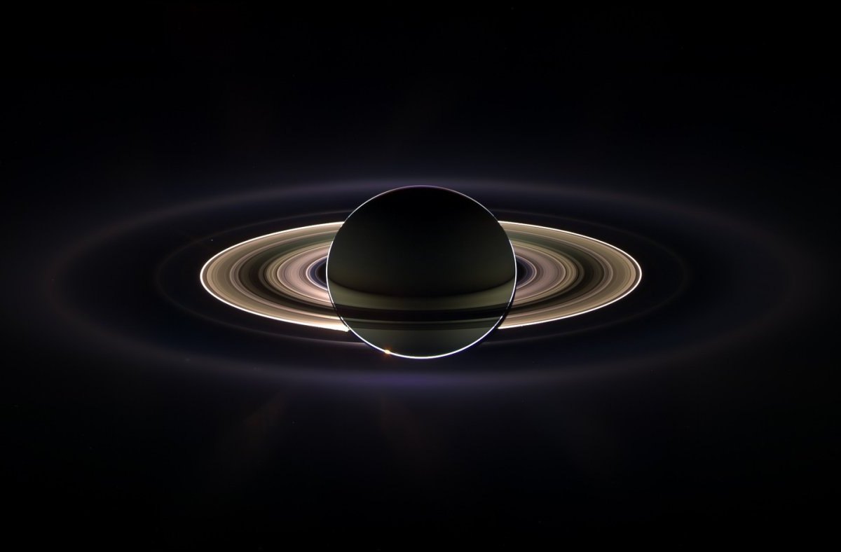 Saturn mit Ringen (Grafik)