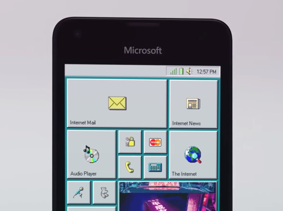 Smartphone mit Windows 95