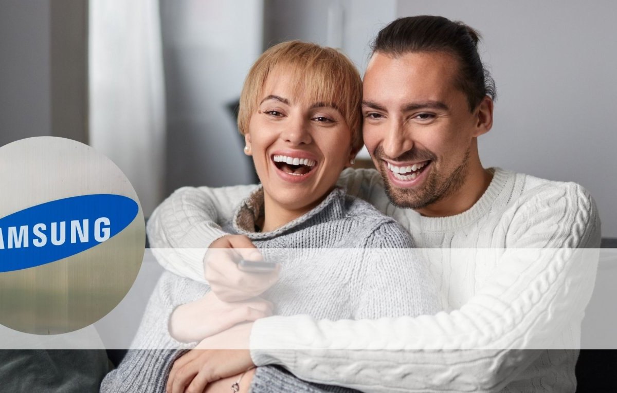 Paar Fernseher/Samsung Logo