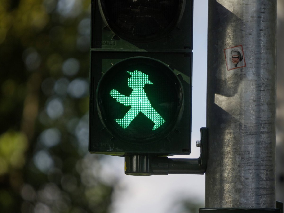 Bild eines grünen Ampelmännchens