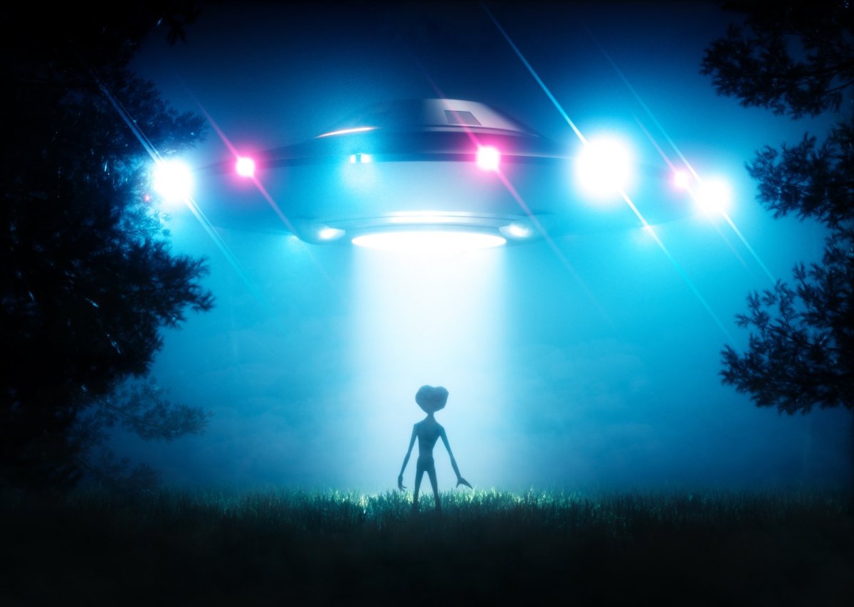 Ufo mit Alien