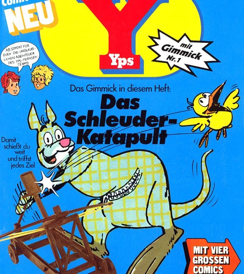 Die Erstausgabe vom Yps-Magazin aus dem Jahr 1975.