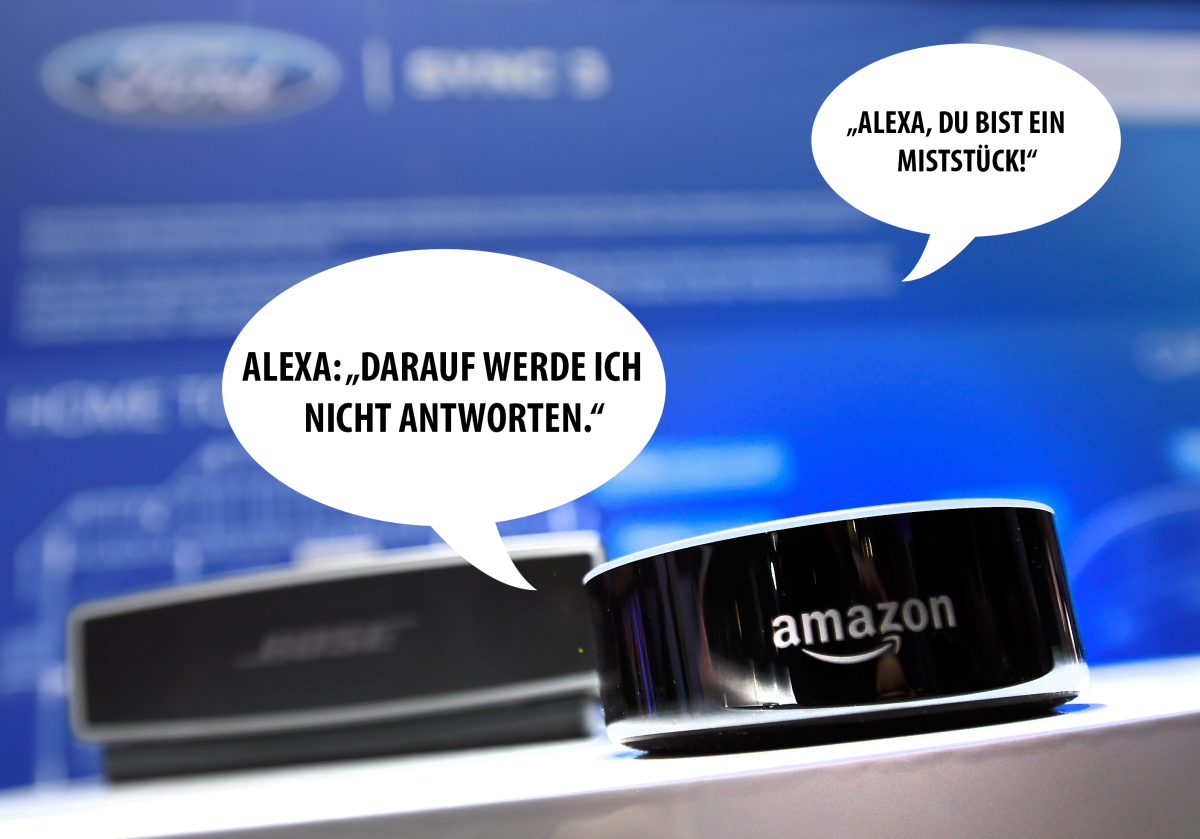 Alexa darf sich mittlerweile gegen anzügliche Beschimpfungen "zur Wehr" setzen.