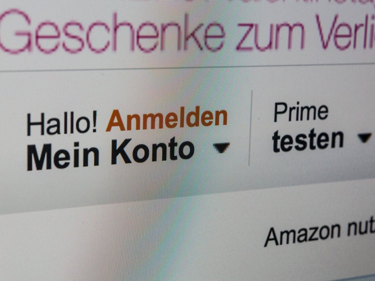 Amazon-Account-Anmeldemaske