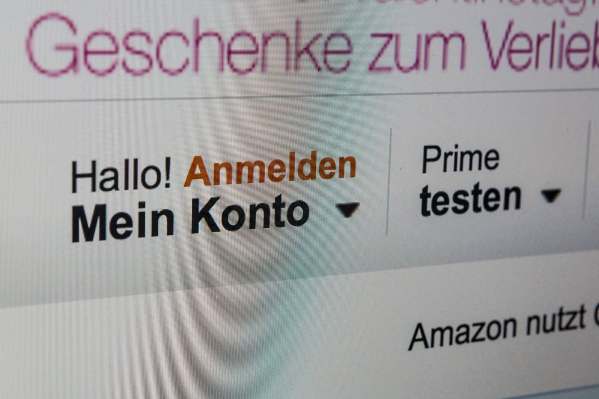 Amazon-Account-Anmeldemaske