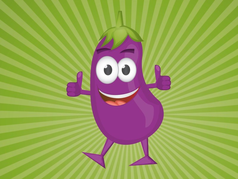 Cartoon-Aubergine