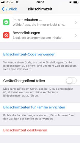 Mit dem Bildschirmzeit-Code kannst du deine Apps sperren.