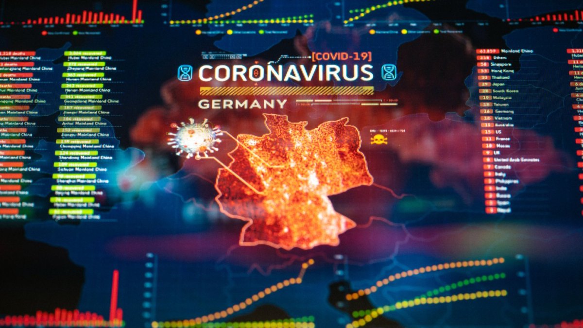 Coronavirus und Deutschlandkarte