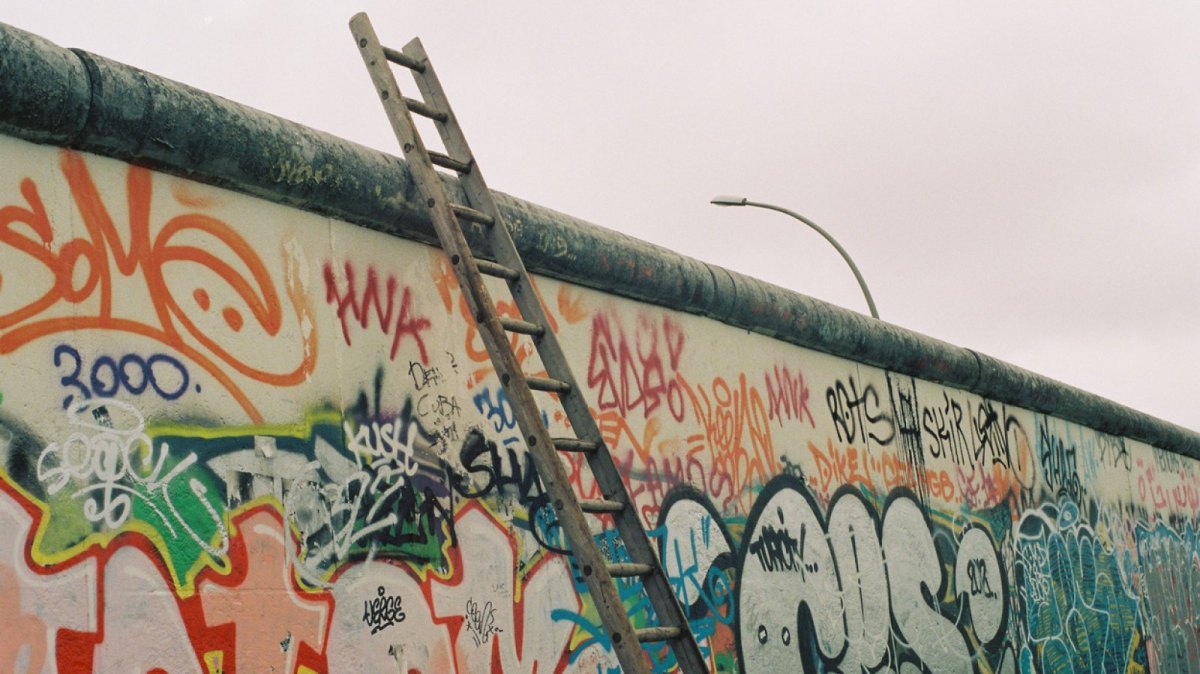 Die Berliner Mauer.