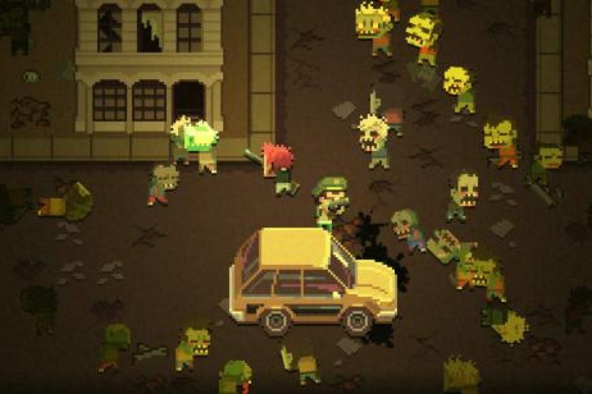 Schlachtszene im Spiel Death Road to Canada