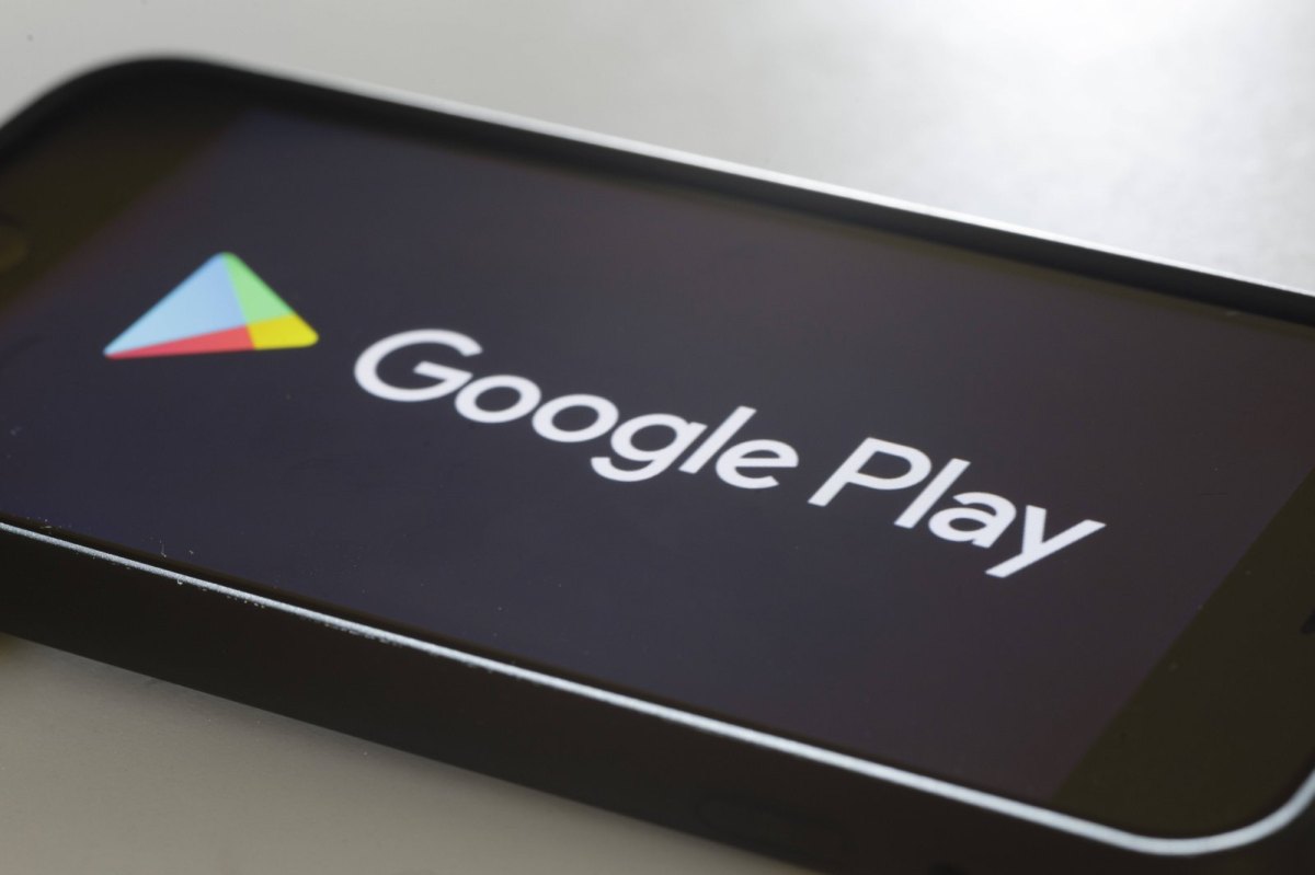 Google Play auf Handy-Display.