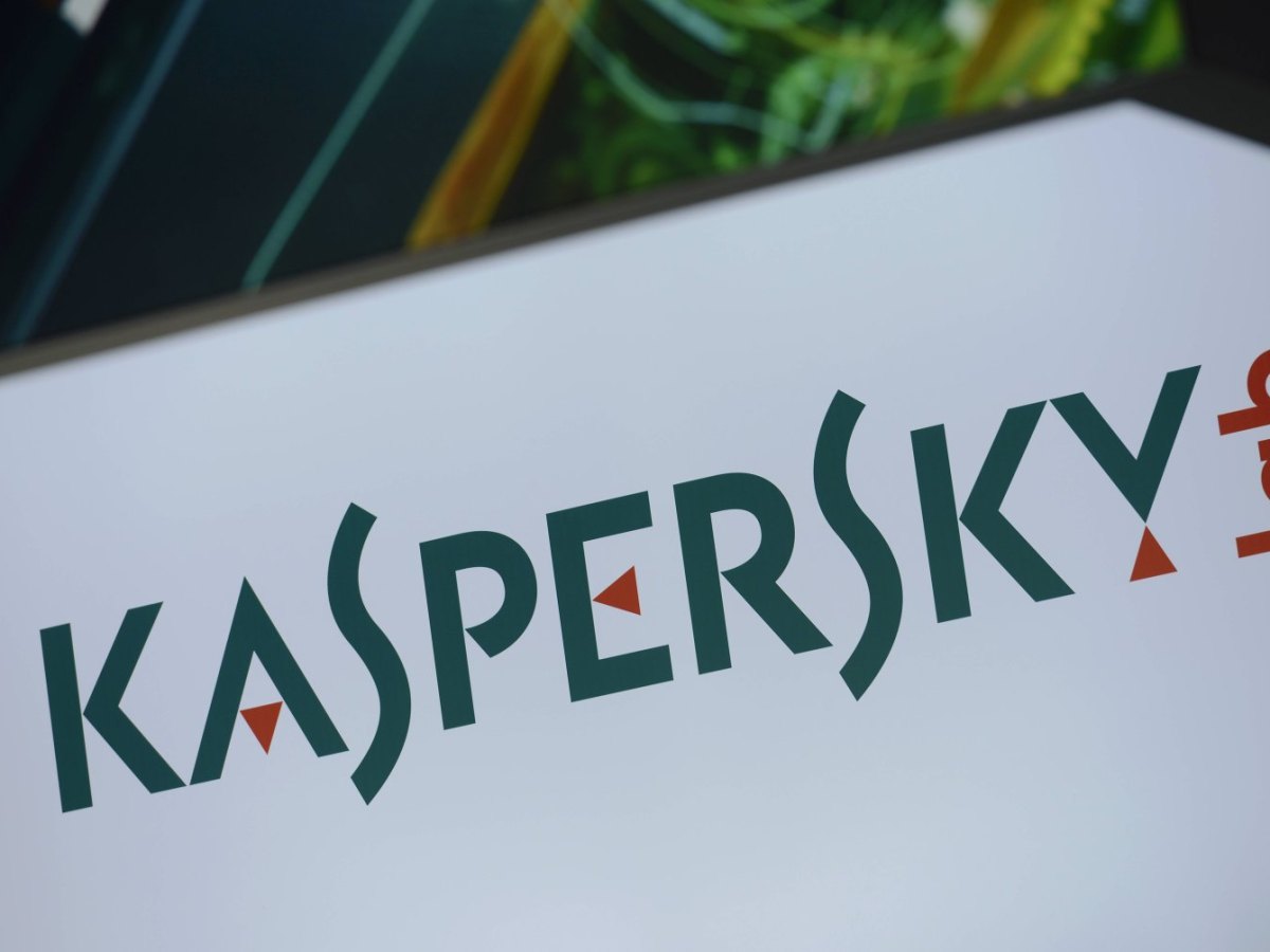 Das Firmenlogo von Kaspersky.