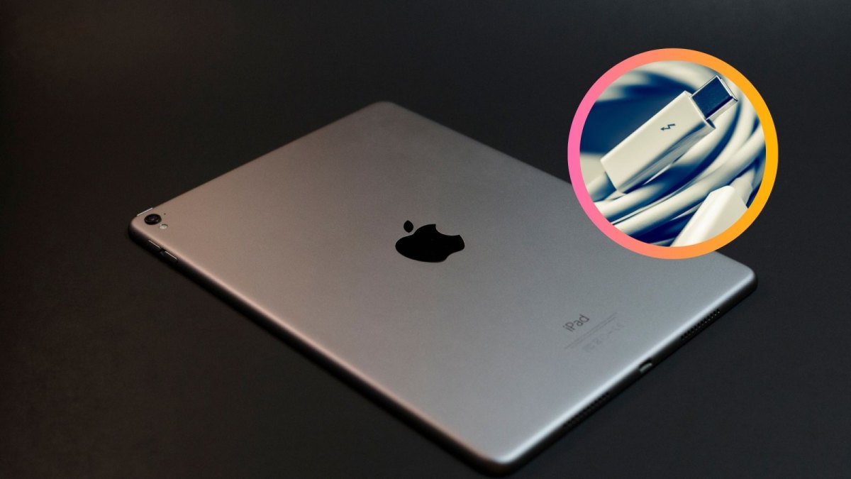 Apple iPad mit einem Thunderbolt-Anschluss