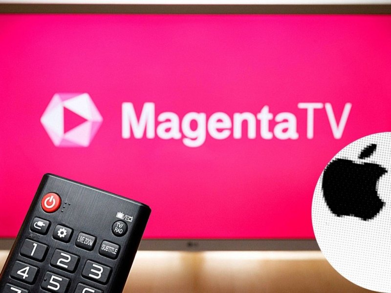 MagentaTV- und AppleTV-Logo.