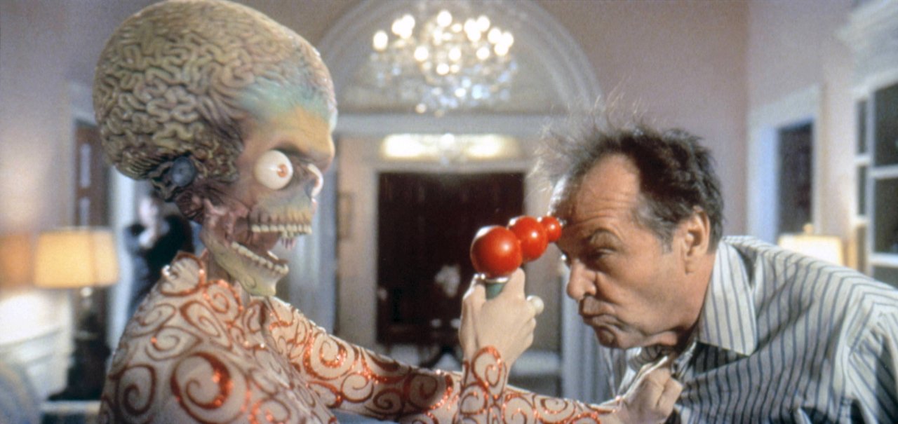 Urkomisch kamen die Marsianer in Tim Burtons Parodie "Mars Attacks" daher.