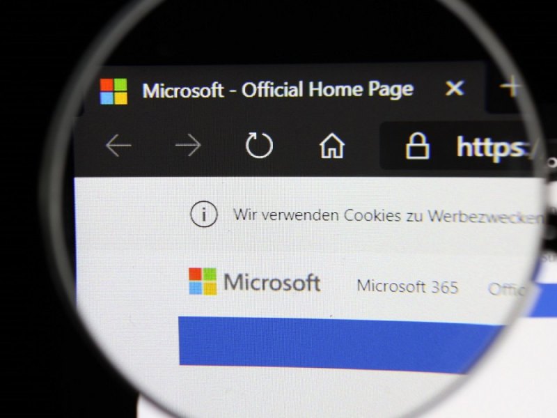 Die offizielle Microsoft-Webseite.