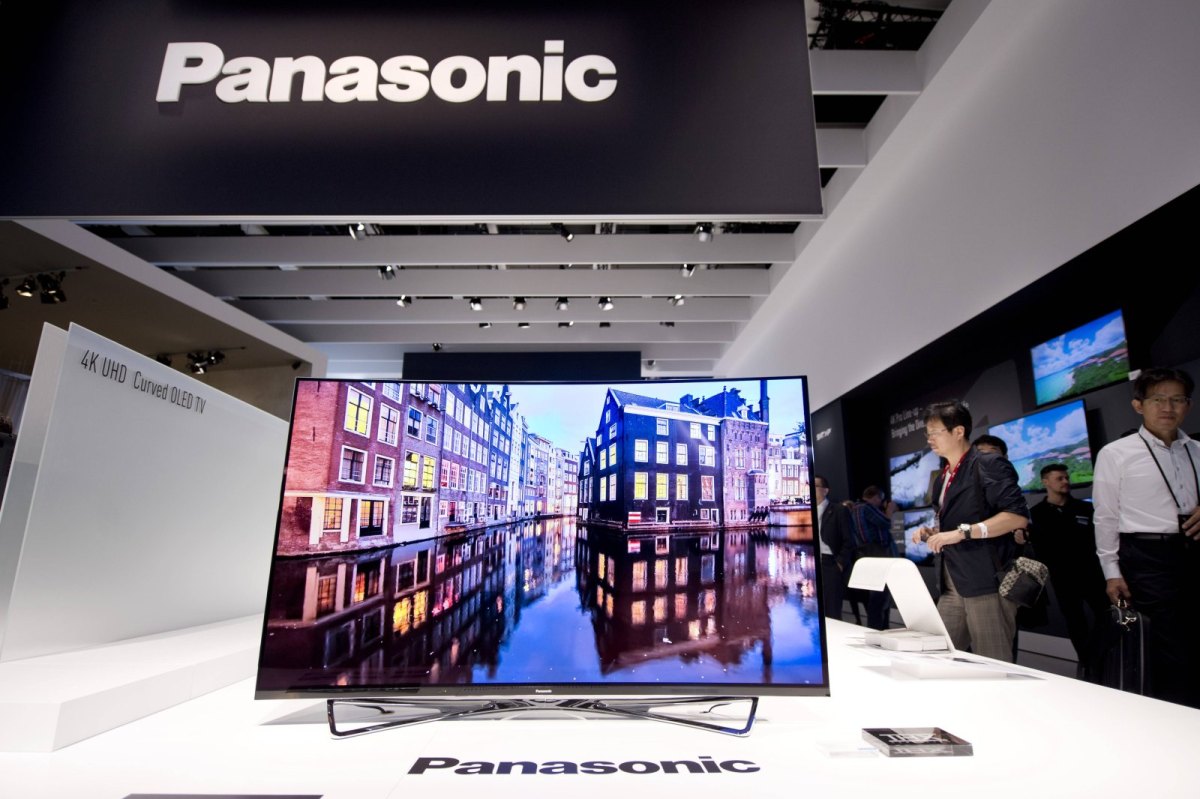 Panasonic-TV auf Messe