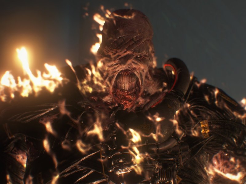 Nemesis in "Resident Evil 3: Nemesis" (2020) Screenshot