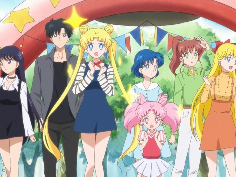 Sailor Moon und ihre Crew.