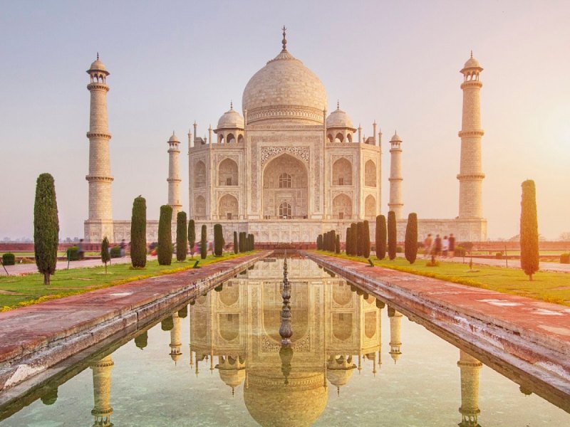 Das Taj Mahal in Indien.