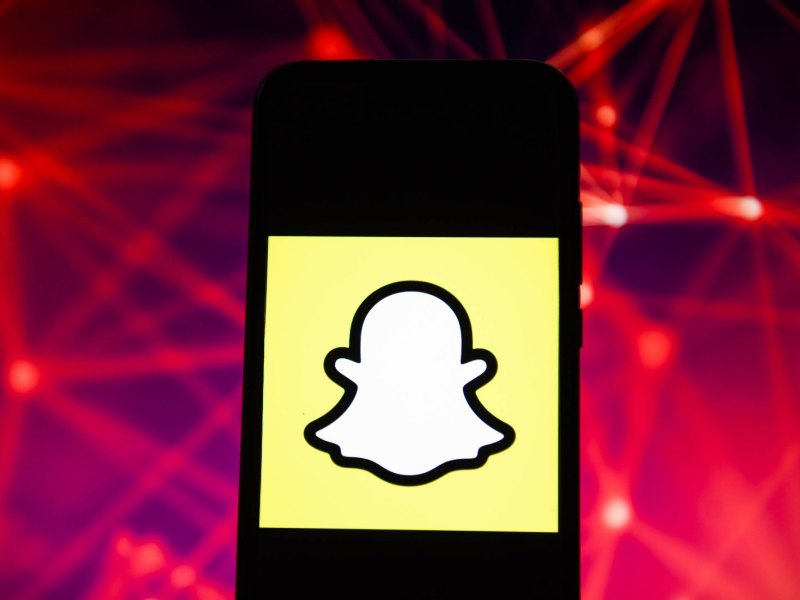 Snapchat-App auf dem Handy