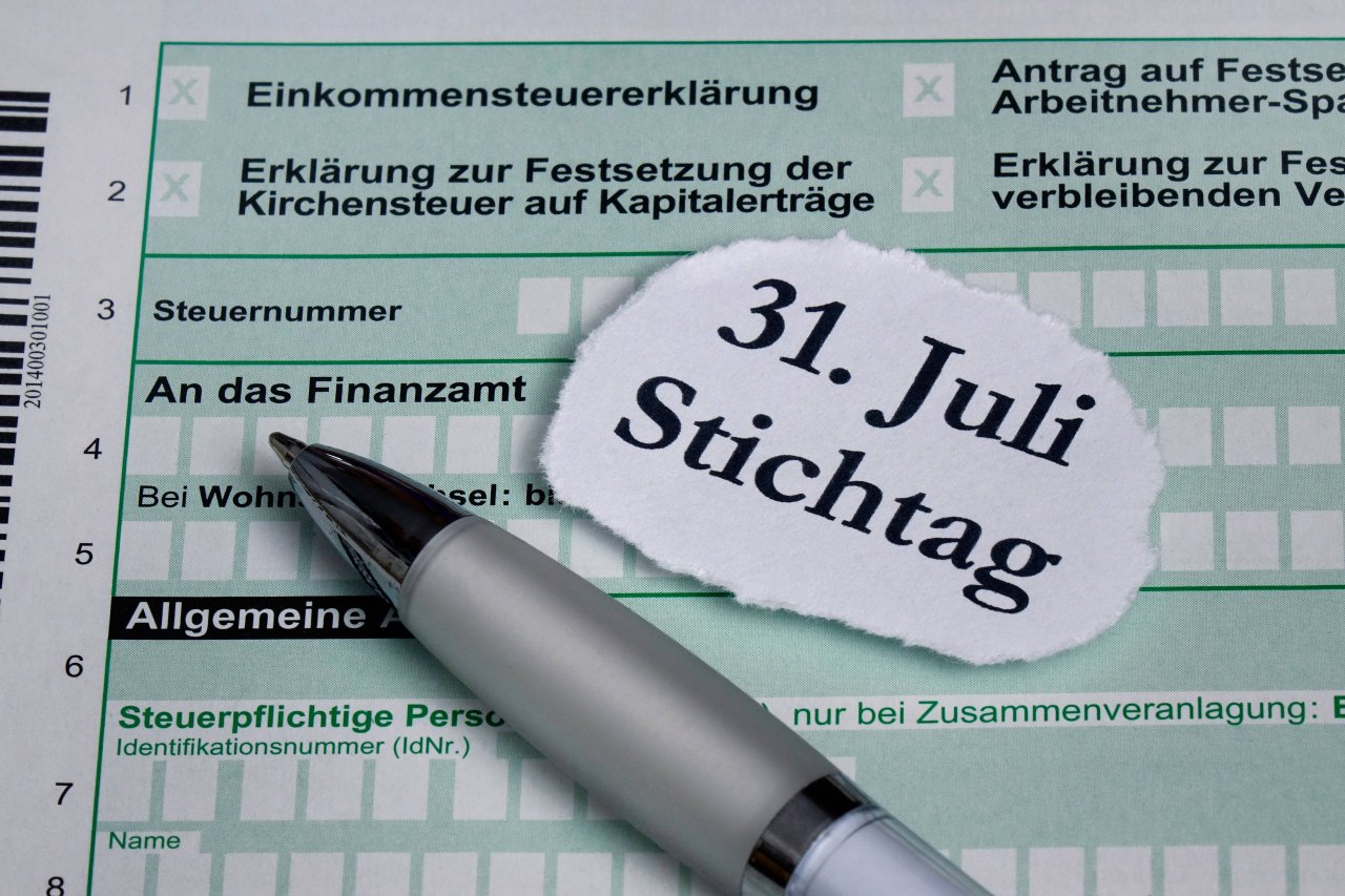 Für die Steuererklärung 2018 ist der Stichtag erstmals der 31. Juli.