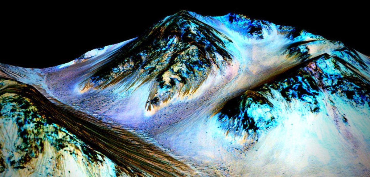 Berg auf dem Mars