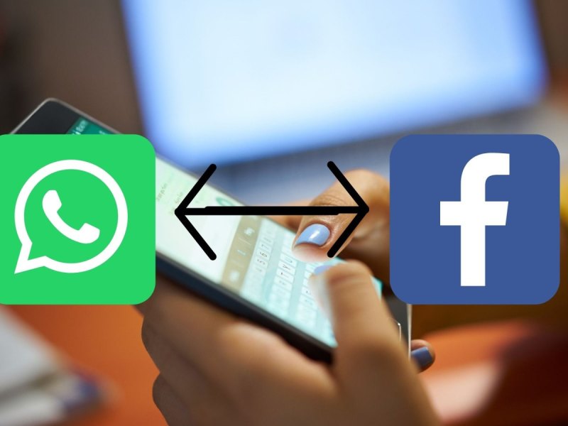 WhatsApp- und Facebook-Logo.