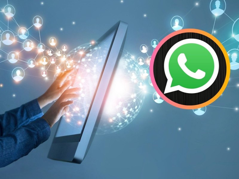 Datensammlung und das WhatsApp-Logo