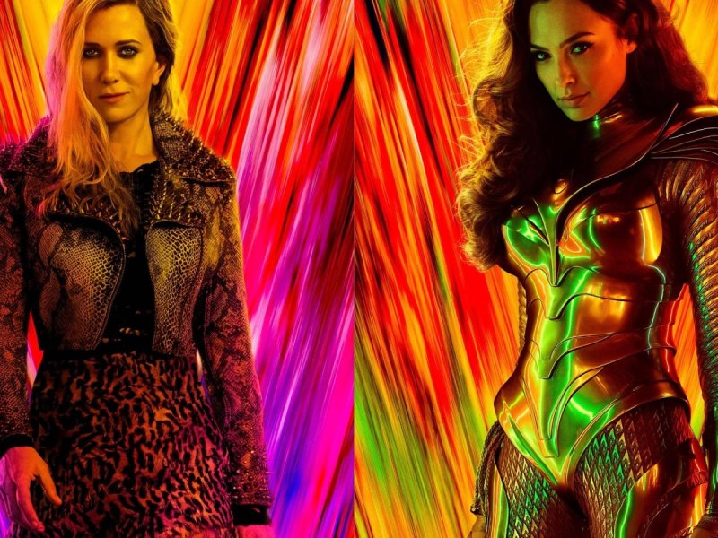 Kristen Wiig als Cheetah und Gal Gadot als Wonder Woman.