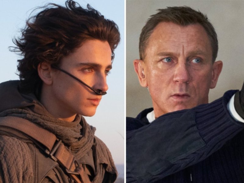 Timothée Chalamet (li.) auf dem Wüstenplaneten und Daniel Craig bei seinem letzten Einsatz als James Bond.. © © 2019 Warner Bros. Entertainment Inc. / imago images/Prod.DB