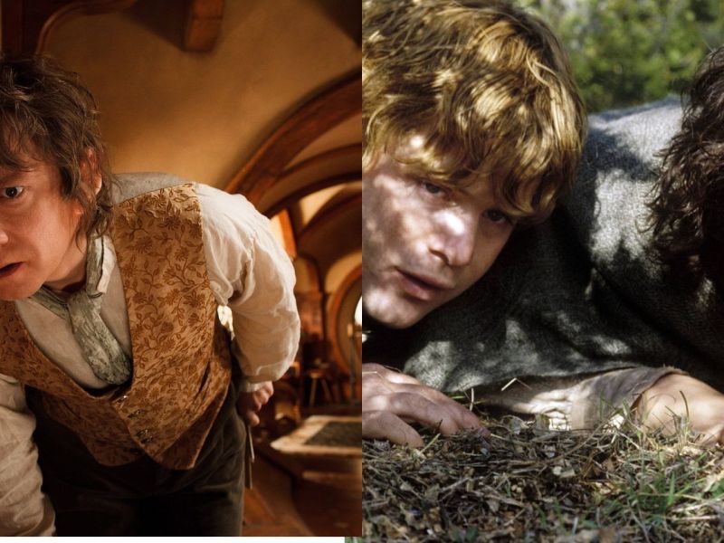 Herr der Ringe und Hobbit-Kollage