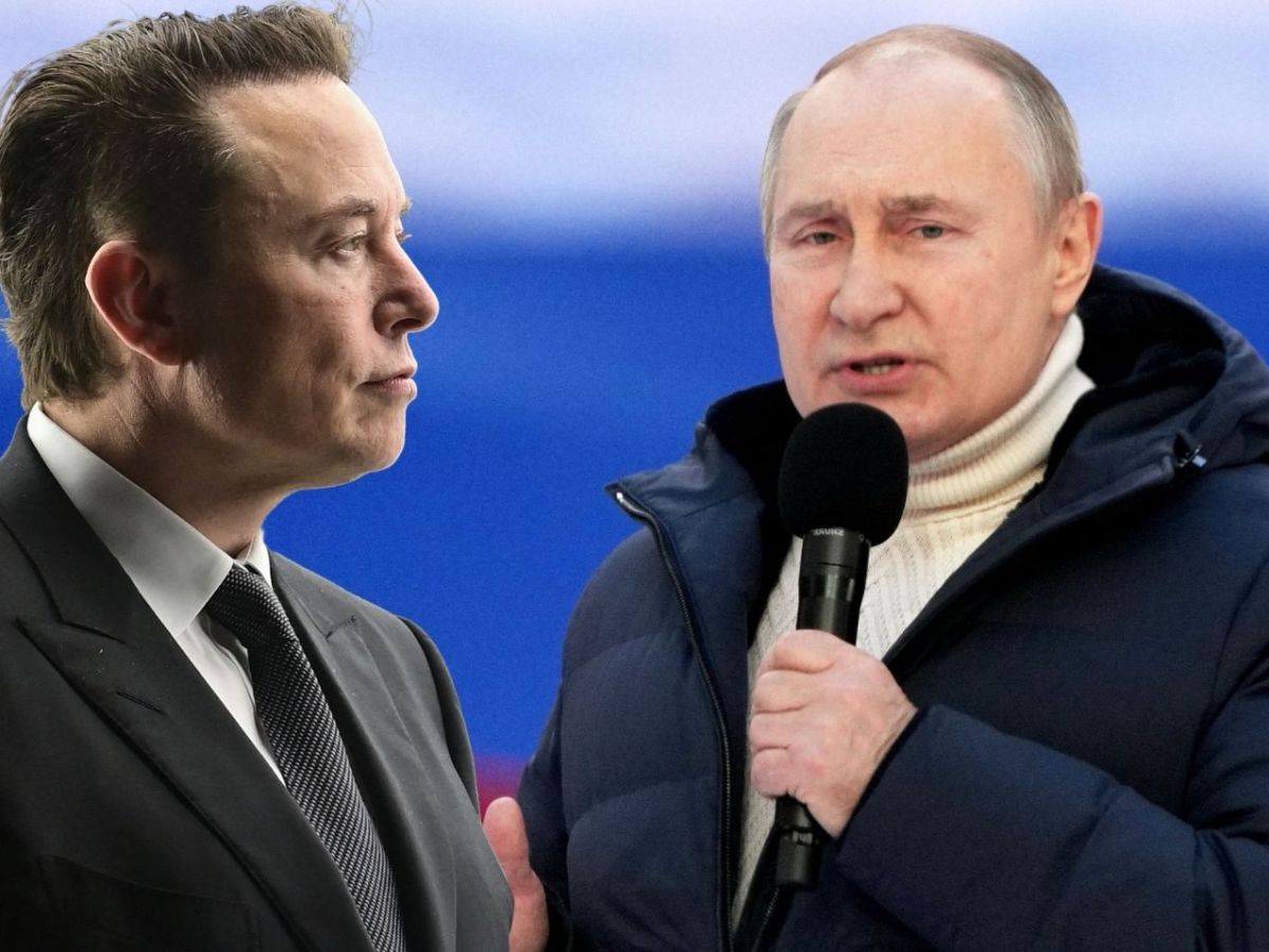 Elon Musk und Wladimir Putin.