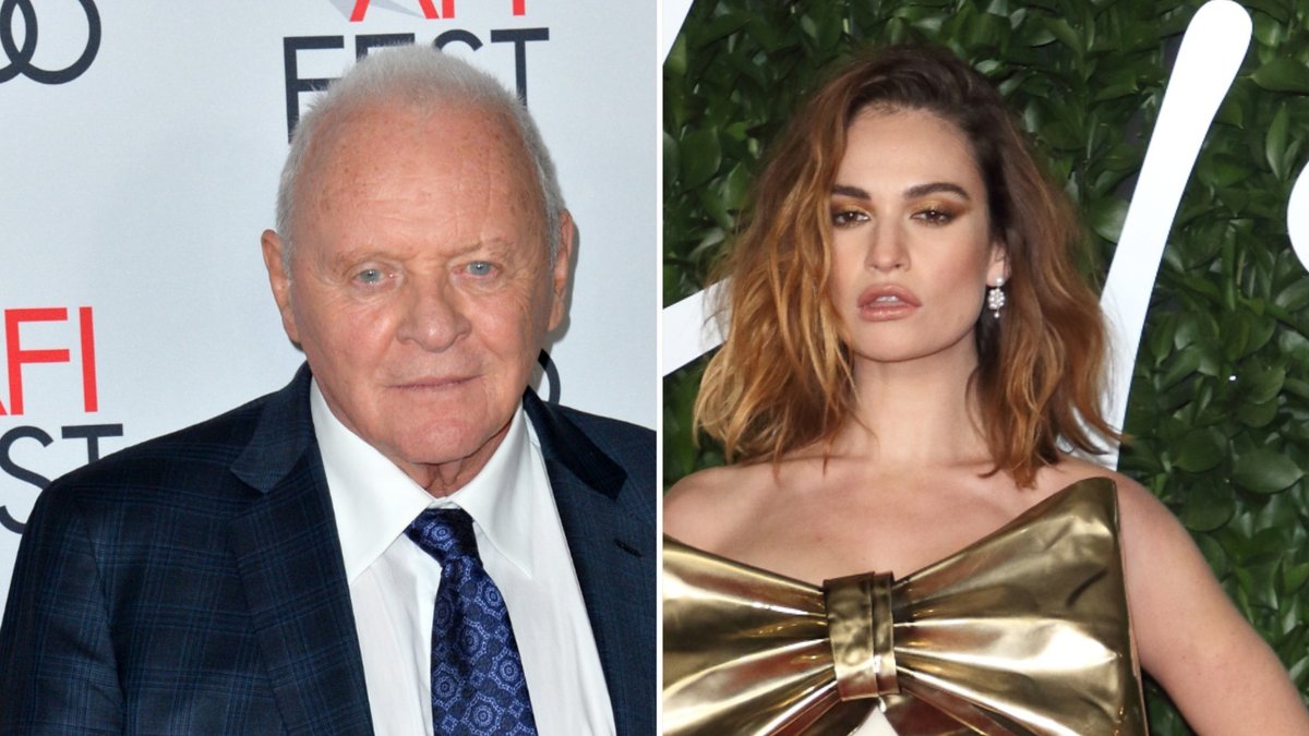 Anthony Hopkins und Lily James sind ebenfalls Präsentatoren bei der diesjährigen Oscar-Verleihung.. © 2019 Featureflash Photo Agency/Shutterstock.com / Landmark Media/ImageCollect